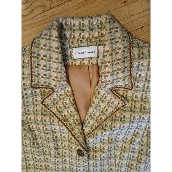Alfred Dunner Women's Size 10 Tweed Blazer Jacket Buttons Usable Pockets Office - Picture 3 of 14